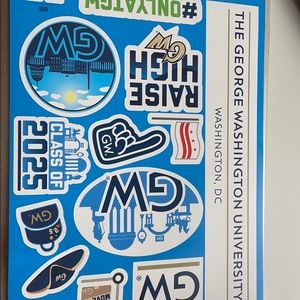 George Washington university stickers